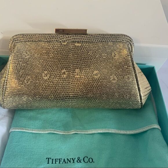 Tiffany & Co. Lizard Morgan Clutch - Gold - Picture 2 of 11